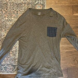 J. Crew Slim Washed Shirt Mens L Medium Multicolor Long Sleeve